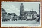 Roermond Marktplein met Kathedraal, Verzamelen, Ansichtkaarten | Nederland, Verzenden, 1920 tot 1940, Gelopen, Limburg