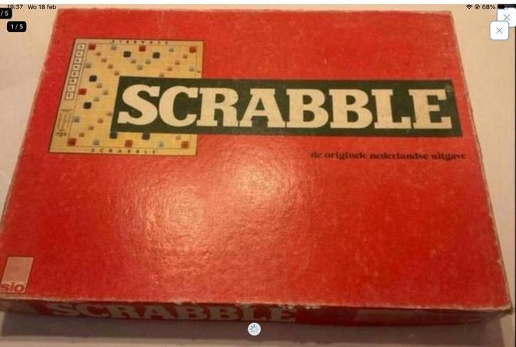Scrabble, Hobby en Vrije tijd, Gezelschapsspellen | Bordspellen, Zo goed als nieuw, Ophalen of Verzenden
