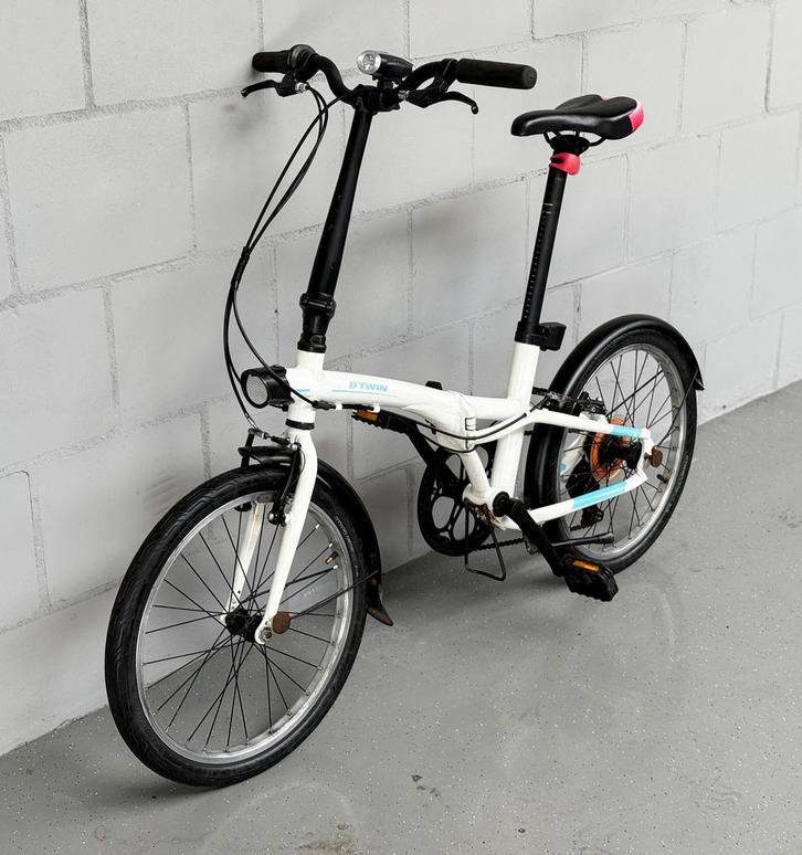 Aluminium Decathlon Btwin Tilt500 - Vouwfiets - 6 versnellin, Fietsen en Brommers, Fietsen | Vouwfietsen, Zo goed als nieuw, Overige merken