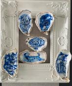 Kat op {k{ oesterschelp ~ kleintje kunst ~ atelier, Ophalen of Verzenden, Nieuw, Schilderij, Minder dan 50 cm