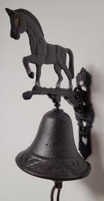 Paard kleine bel van gietijzer wanddecoratie deurbel deco
