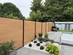 Outlet composiet eiken schutting 7,5 meter, Overige materialen, 1 tot 2 meter, Compoziet B.V., 6 meter of meer