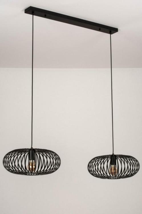 hanglamp 110cm zwart eethoek eettafel bar tafel keuken lamp, Huis en Inrichting, Lampen | Hanglampen, Nieuw, Minder dan 50 cm