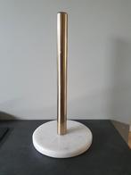keukenrolhouder met marmeren voet, wit & goud, Ophalen of Verzenden, Zo goed als nieuw