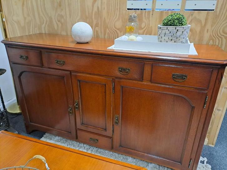 Dressoir met deuren en lades, Huis en Inrichting, Kasten | Dressoirs, Gebruikt, 100 tot 150 cm, 25 tot 50 cm, Met lade(s), Met deur(en)