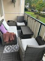 Tuinset balkon, Tuin en Terras, Tuinsets en Loungesets, Ophalen, 4 zitplaatsen, Gebruikt, Bank