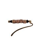 Boekenlegger met naam of initialen goud zwart, Ophalen of Verzenden, Nieuw, Tekst