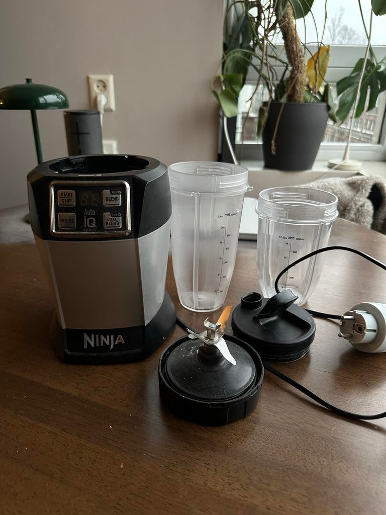 Ninja Blender met accessoires, Witgoed en Apparatuur, Blenders, Ophalen of Verzenden, Gebruikt, Blender