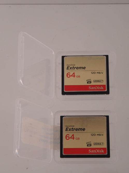 CF Compact flash 64gb Sandisk Extreme 120 mb/s, Audio, Tv en Foto, Fotografie | Geheugenkaarten, Zo goed als nieuw, Compact Flash (CF)