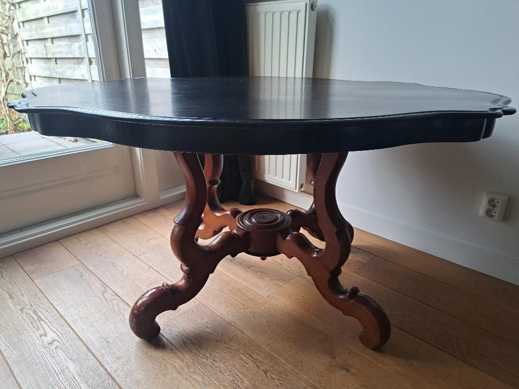 Biedermeier mahoniehouten tafel, Ophalen