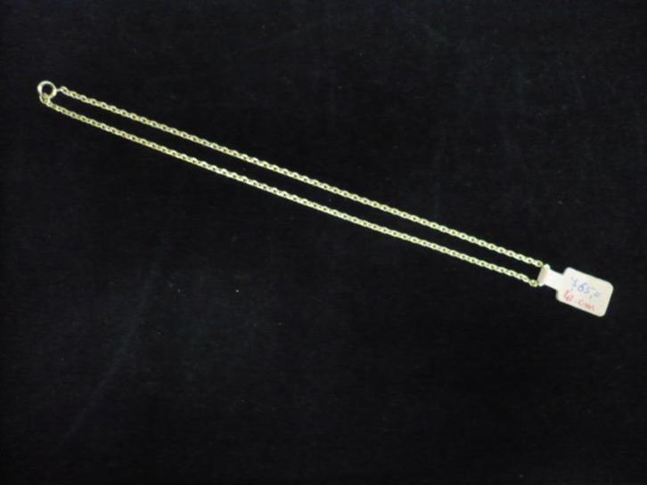 14 karaat 585 gouden fantasie ketting lengte 41 cm 8.05 gram, Sieraden, Tassen en Uiterlijk, Kettingen, Gebruikt, Goud, Goud, Verzenden