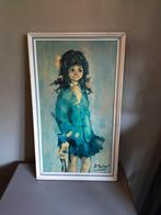 Vintage retro schilderij prent H.Dupont, Verzamelen, Retro, Ophalen, Huis en Inrichting