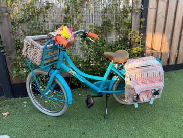 Alpina cargo meisjefiets blauw 20 inch + mand en fietstas beschikbaar voor biedingen