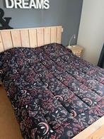 HappyBed wasbaar dekbed 240x220 + Kussenslopen, Zwart, Dekbedovertrek, Tweepersoons, Ophalen of Verzenden