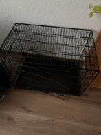 Stalen bench met afdekzeil, Ophalen, Zo goed als nieuw, 75 tot 110 cm, 65 tot 100 cm