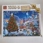 King puzzel 1000 stukjes - snowy town - kerst, Ophalen of Verzenden, Gebruikt