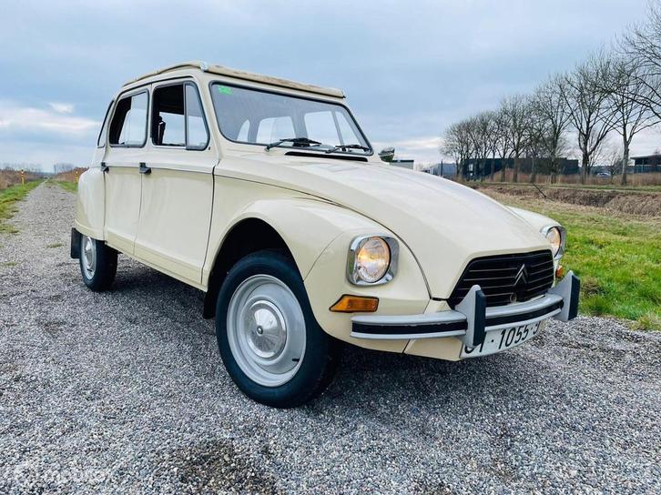Dyane 6 beige gazelle 63.470 km 05-1978 | Import Spanje, Auto's, Citroën, Bedrijf, Te koop, Overige modellen, Open dak, Benzine