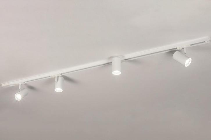 150cm rails spots wit of zwart keuken bed bedrijf bank lamp, Huis en Inrichting, Lampen | Spots, Nieuw, Metaal of Aluminium, Led