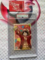 One Piece MONKEY D. LUFFY 10th Anniversary Japanse PSA 9, Ophalen of Verzenden, Nieuw, Losse kaart