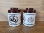 2 Douwe Egberts opberg potten, Gebruikt, Onbekend, Ophalen of Verzenden, Onbekend