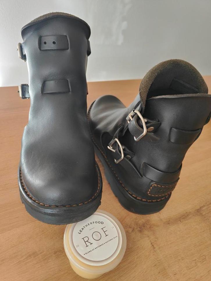 ROF Style leren laarzen / boots maat 43, Kleding | Dames, Schoenen, Zo goed als nieuw, Lage of Enkellaarzen, Zwart, Ophalen of Verzenden