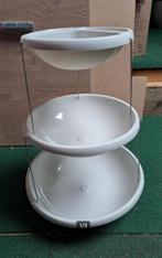 kunststof etagere,opvouwbare etagere,camping,vakantie,schaal, Ophalen of Verzenden, Zo goed als nieuw