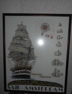 Sail Amsterdam 95 geborduurde schilderij, Ophalen, Zo goed als nieuw, Zeilboot