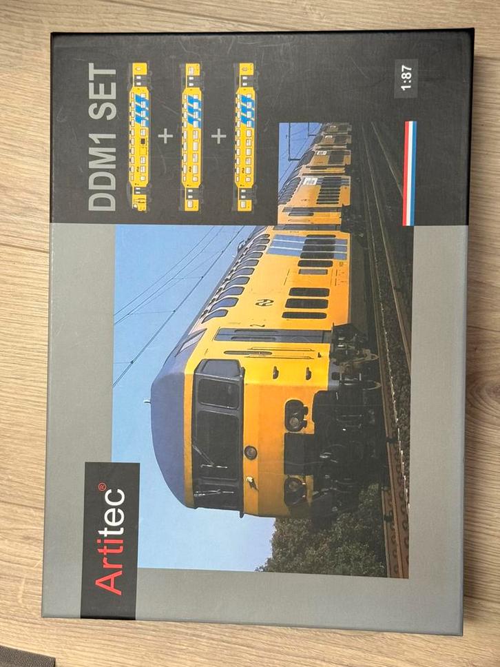 Artitec NS DDM 1 dubbeldekker set tijger 20.175.03, Hobby en Vrije tijd, Modeltreinen | H0, Zo goed als nieuw, Treinset, Gelijkstroom