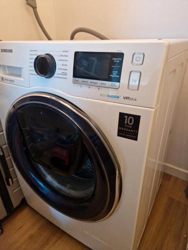 Samsung EcoBubble Wasmachine - Zeer Goed!, Witgoed en Apparatuur, Wasmachines, Zo goed als nieuw, Voorlader, 6 tot 8 kg, 85 tot 90 cm