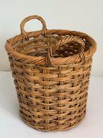 Vintage Rieten Mand - Ideaal als Wasmand!, Ophalen, Gebruikt, Mand, Rond