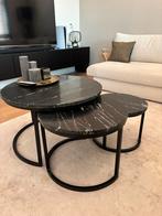 Haco Living Bijzettafels - Set van 3, Huis en Inrichting, Tafels | Salontafels, Ophalen, Rond, 50 tot 100 cm, Zo goed als nieuw