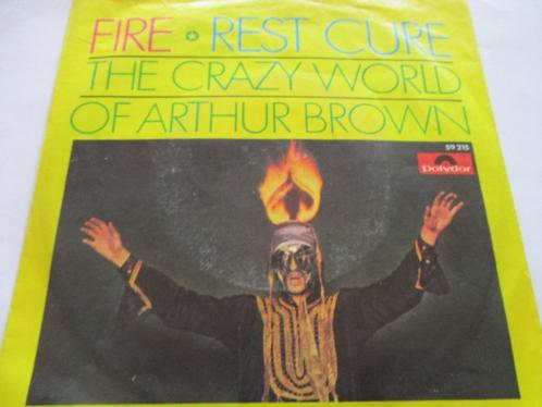 The Crazy World of Arthur Brown _ Fire / Rest cure = 1968, Cd's en Dvd's, Vinyl Singles, Gebruikt, Pop, Ophalen of Verzenden