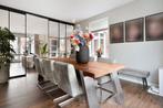 6 Fred de la bretoniere stoelen African turtle met rvs poot, Huis en Inrichting, Overige kleuren, Fred de la bretoniere, Leer