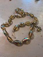 Vintage antieke aurora borealis ketting costume jewelry boho, Ophalen of Verzenden, Overige materialen, Ketting