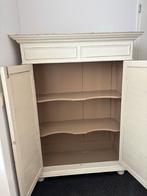 Antieke Brocante Meidenkast Gebroken Wit, Huis en Inrichting, Ophalen, Gebruikt, 100 tot 150 cm, 50 tot 100 cm