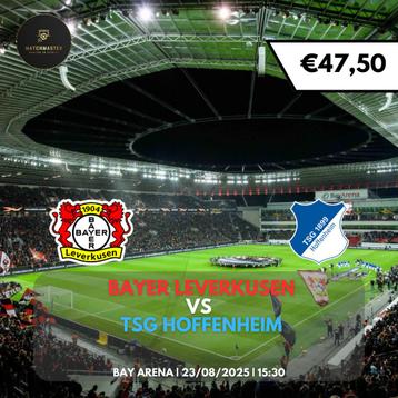 Tickets Bayer Leverkusen - Hoffenheim beschikbaar voor biedingen