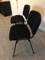 1x bureaustoel / vergaderstoel - zwarte stof en frame, Huis en Inrichting, Stoelen, Ophalen, Zwart, Zo goed als nieuw, Metaal