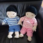 2 Stoffen tweeling IKEA poppen 46 cm groot., Kinderen en Baby's, Speelgoed | Poppen, Ophalen of Verzenden, Gebruikt, Babypop