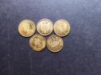 5 mini muntjes USA, Panama, Mexico, Spanje goud?, Ophalen of Verzenden, Overige landen, Losse munt, Goud