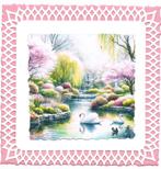 opleg zwaan, Hobby en Vrije tijd, Kaarten | Zelf maken, Verzenden, Nieuw, Dieren, Blanco kaart of Basiskaart