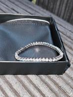 Tennis bracelet 16 cm., Nieuw, Overige materialen, Met kristal, Zilver