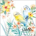 Servetten decoupage/bullet journal – parkiet L1650, Verzenden, Nieuw, Materiaal