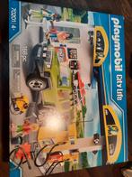 Playmobil tankstation, Complete set, Ophalen of Verzenden, Zo goed als nieuw