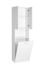 Hoge kolomkast 50x30x180cm Simplex Eco met wasmand, Huis en Inrichting, Badkamer | Badkamermeubels, (Half)hoge kast, 50 tot 100 cm