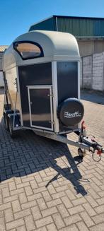Atec C2 2 paards trailer, Dieren en Toebehoren, Paarden en Pony's | Trailers en Aanhangwagens, Ophalen, Zo goed als nieuw, Hout