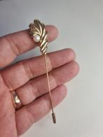 Vintage 80's verguld 18kt speld broche, Verzamelen, Speldjes, Pins en Buttons, Ophalen of Verzenden, Zo goed als nieuw