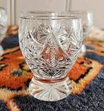 4 kristallen borrelglaasjes, Ophalen of Verzenden, Zo goed als nieuw, Borrel- of Shotglas