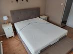 Swiss Sense Elektrische boxspring + bankje, Huis en Inrichting, Slaapkamer | Boxsprings, Ophalen, Bruin, Tweepersoons, Zo goed als nieuw