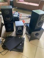 Recever/versterker plus speakers 2 sets b&w, Audio, Tv en Foto, Luidsprekers, Ophalen, Zo goed als nieuw, Subwoofer, Overige merken