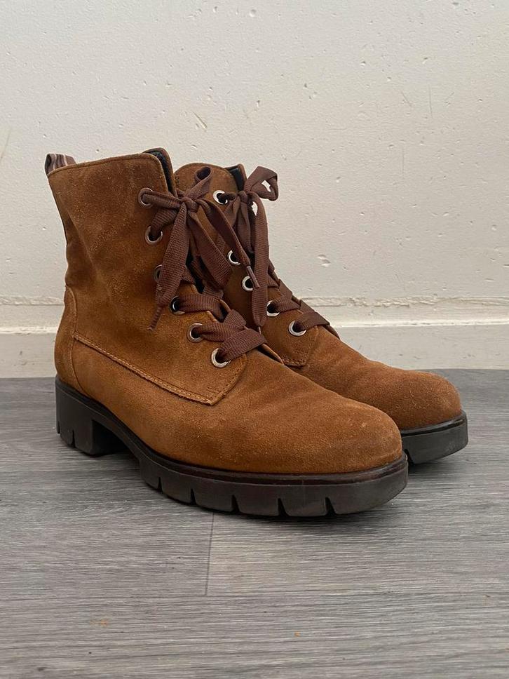 Gabor bruine suède veterlaarzen/veterschoenen maat 6,5=40, Kleding | Dames, Schoenen, Gedragen, Lage of Enkellaarzen, Bruin, Verzenden